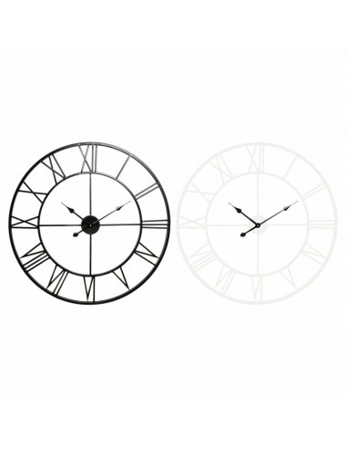 Horloge Murale DKD Home Decor Noir Métal Blanc (60 x 3 x 3 cm) (2 pcs) votre