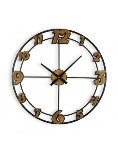 Horloge Murale Versa Bois MDF Bois MDF/Métal (4,5 x 60 x 60 cm) france