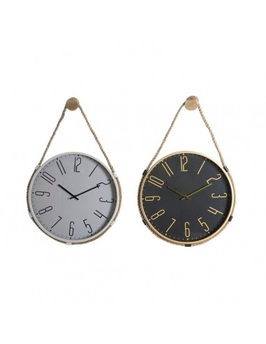 Horloge Murale DKD Home Decor Corde Fer 2 Unités (40 x 4,5 x 55 cm) est présent 