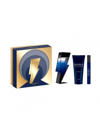 Set de Parfum Homme Carolina Herrera Bad Boy Cobalt 3 Pièces solde