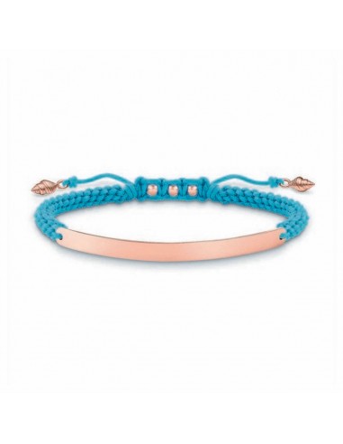 Bracelet Femme Thomas Sabo LBA0062-597-1 Bleu Or rose Argent Comparez plus de prix