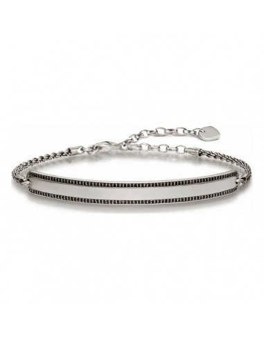 Bracelet Unisexe Thomas Sabo LBA0009-643-11 Noir Argent Argenté soldes