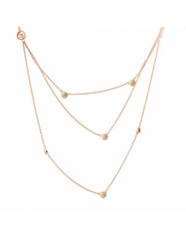 Collier Femme Sif Jakobs C1050-3-CZ-RG (25 cm) 50-70% off 