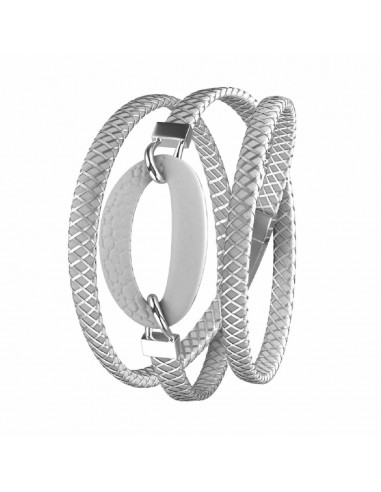 Bracelet Femme Panarea BM1B19 Argenté Argent Blanc (55 cm) Faites des économies