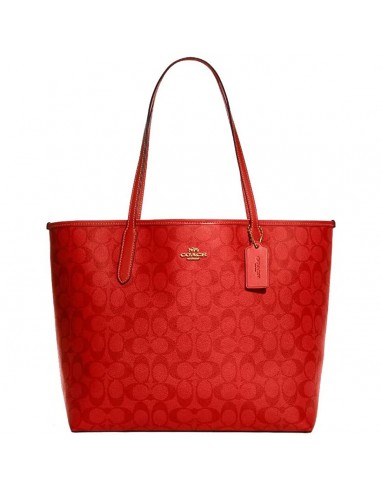 Sac-à-main Femme Coach CA157-IMQRG Rouge (46 x 29 x 16 cm) Toutes les collections ici